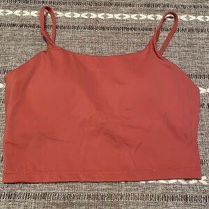 Workout crop top with built in bra.